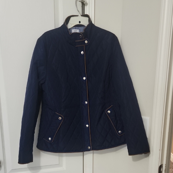 Crown & Ivy Navy Quilted Utility Jacket - Picture 2 of 8